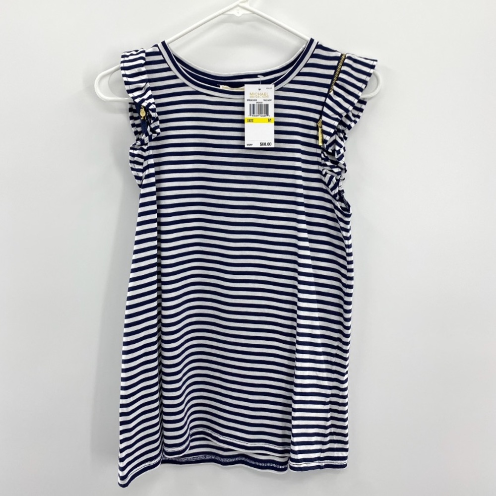 MICHEAL Micheal Kors ‘True Navy’ Sleeveless Blouse Woman’s Size Medium